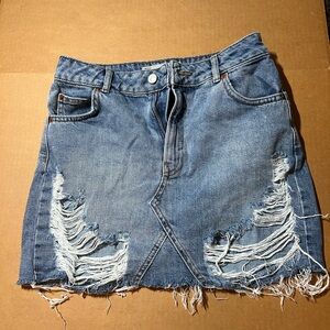 Top shop size 8 denim skirt